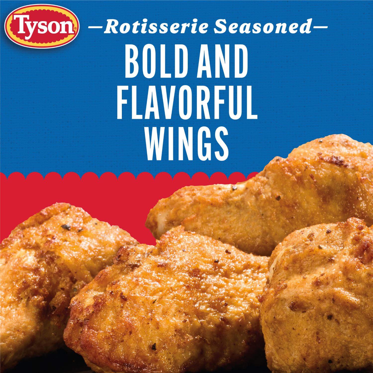 slide 8 of 8, Tyson Frozen Rotisserie Seasoned Crispy Wings, 16 oz, 16 oz
