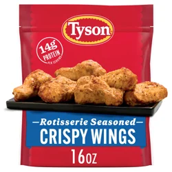 Tyson Frozen Rotisserie Seasoned Crispy Wings, 16 oz