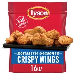 Tyson Frozen Rotisserie Seasoned Crispy Wings, 16 oz