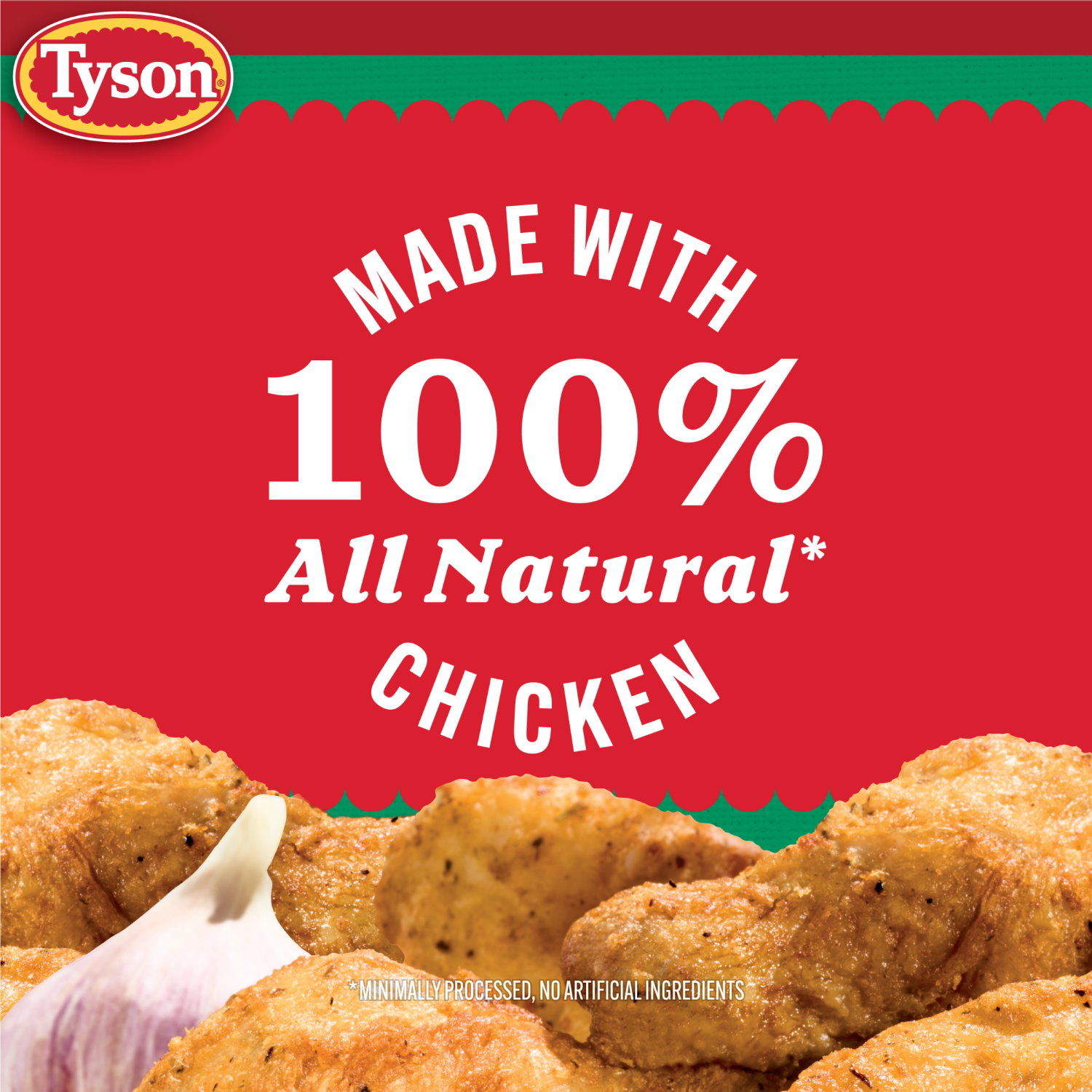 slide 4 of 8, Tyson Frozen Garlic Parmesan Crispy Wings, 16 oz, 16 oz