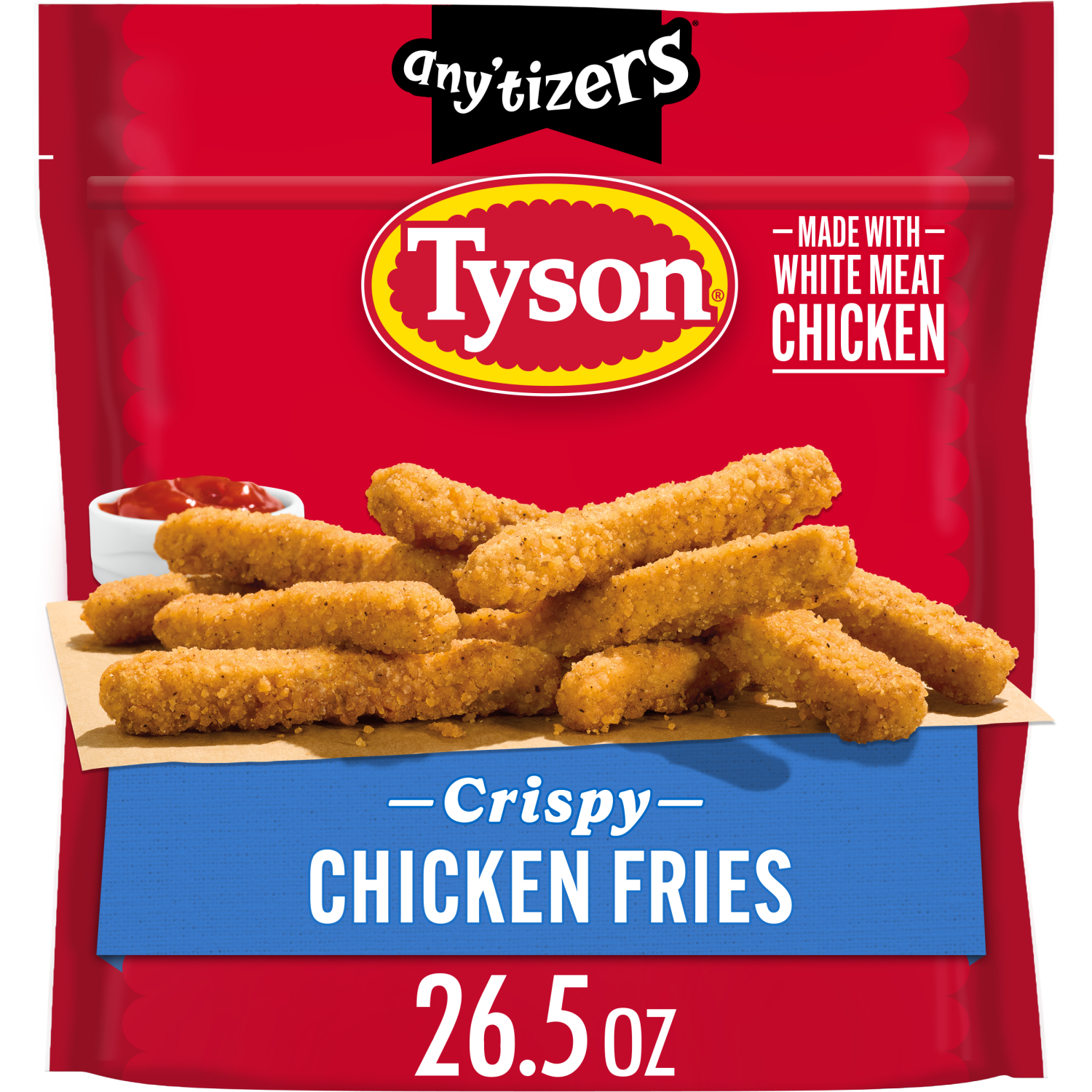 slide 1 of 8, Tyson Any'tizers Frozen Crispy Chicken Fries, 26.5 oz Bag, 26.5 oz