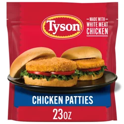 Tyson Fully Cooked Chicken Patties, 23 oz. (Frozen)