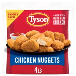 Tyson Frozen Chicken Nuggets Family Pack, 4 lb