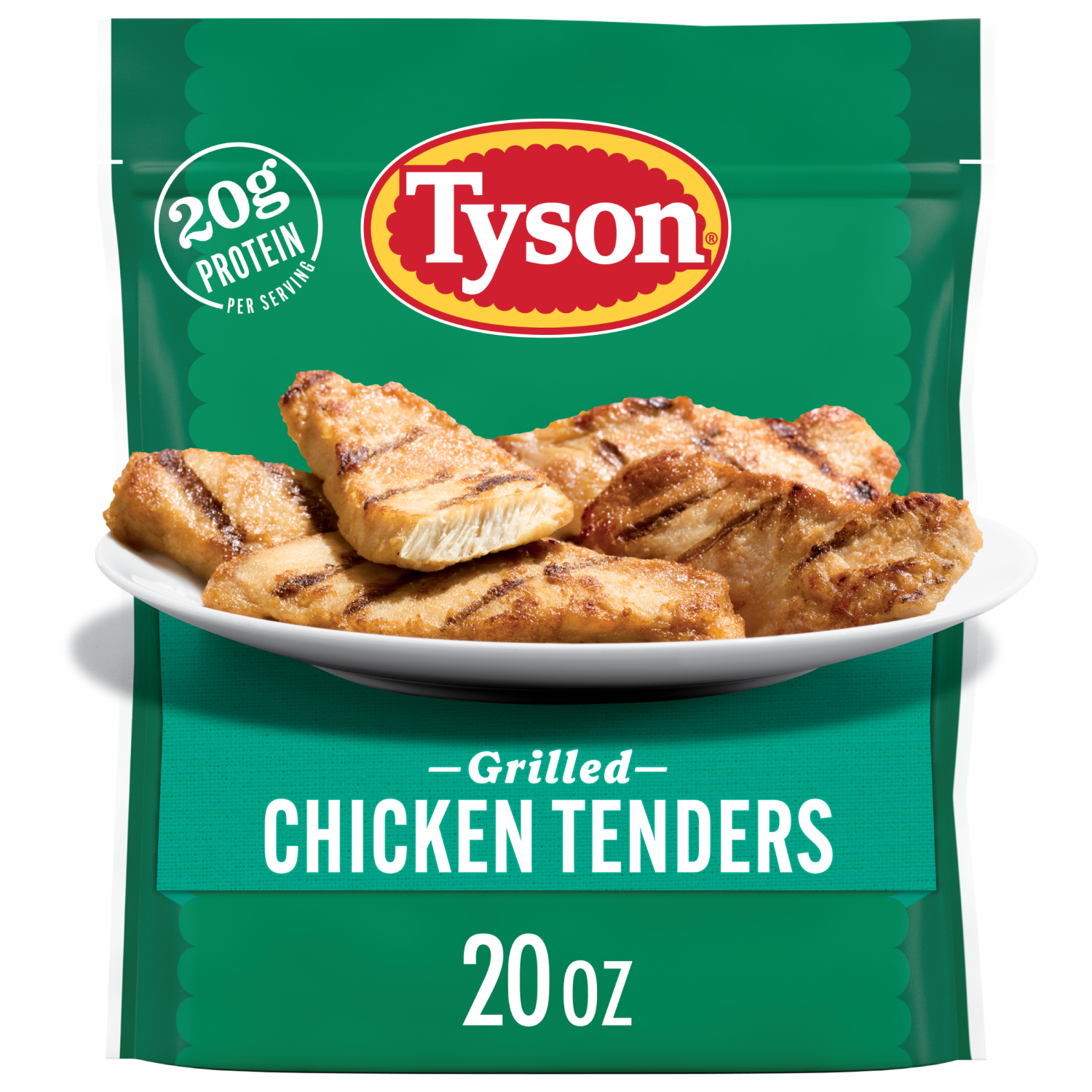 slide 1 of 8, Tyson Frozen Grilled Chicken Tenders, 20 oz, 20 oz