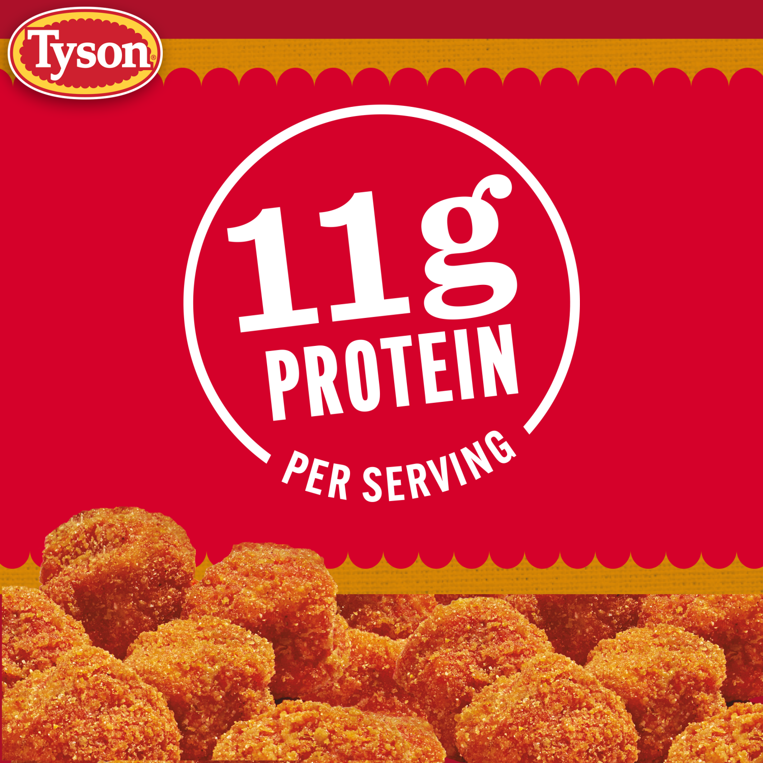 slide 4 of 8, Tyson Frozen Fired Up Popcorn Chicken, 25 oz, 25 oz