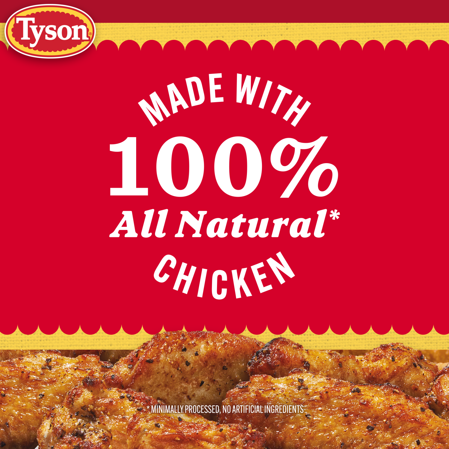 slide 2 of 7, Tyson Lemon Pepper Crispy Wings, Fully Cooked, 16 oz