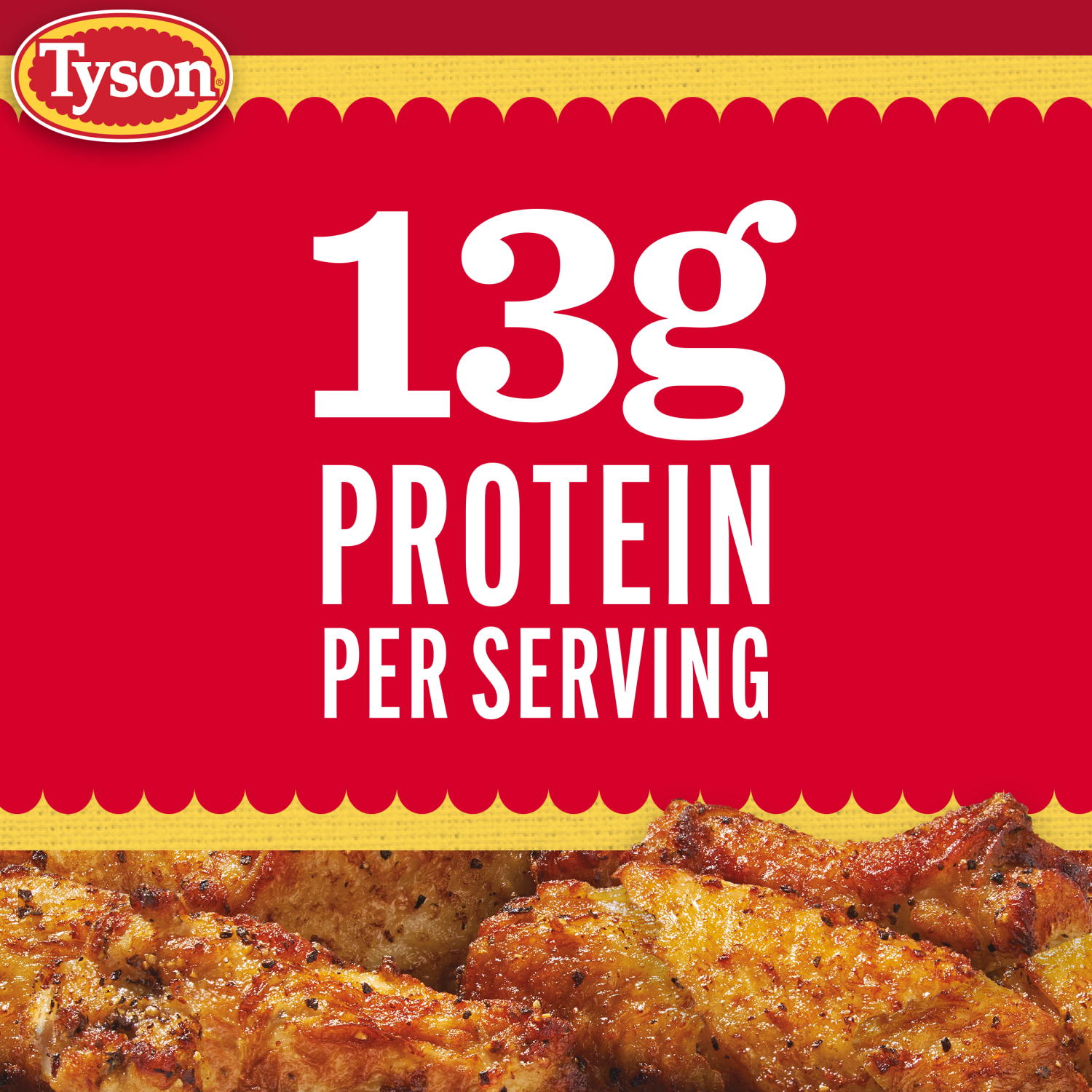 slide 6 of 7, Tyson Lemon Pepper Crispy Wings, Fully Cooked, 16 oz