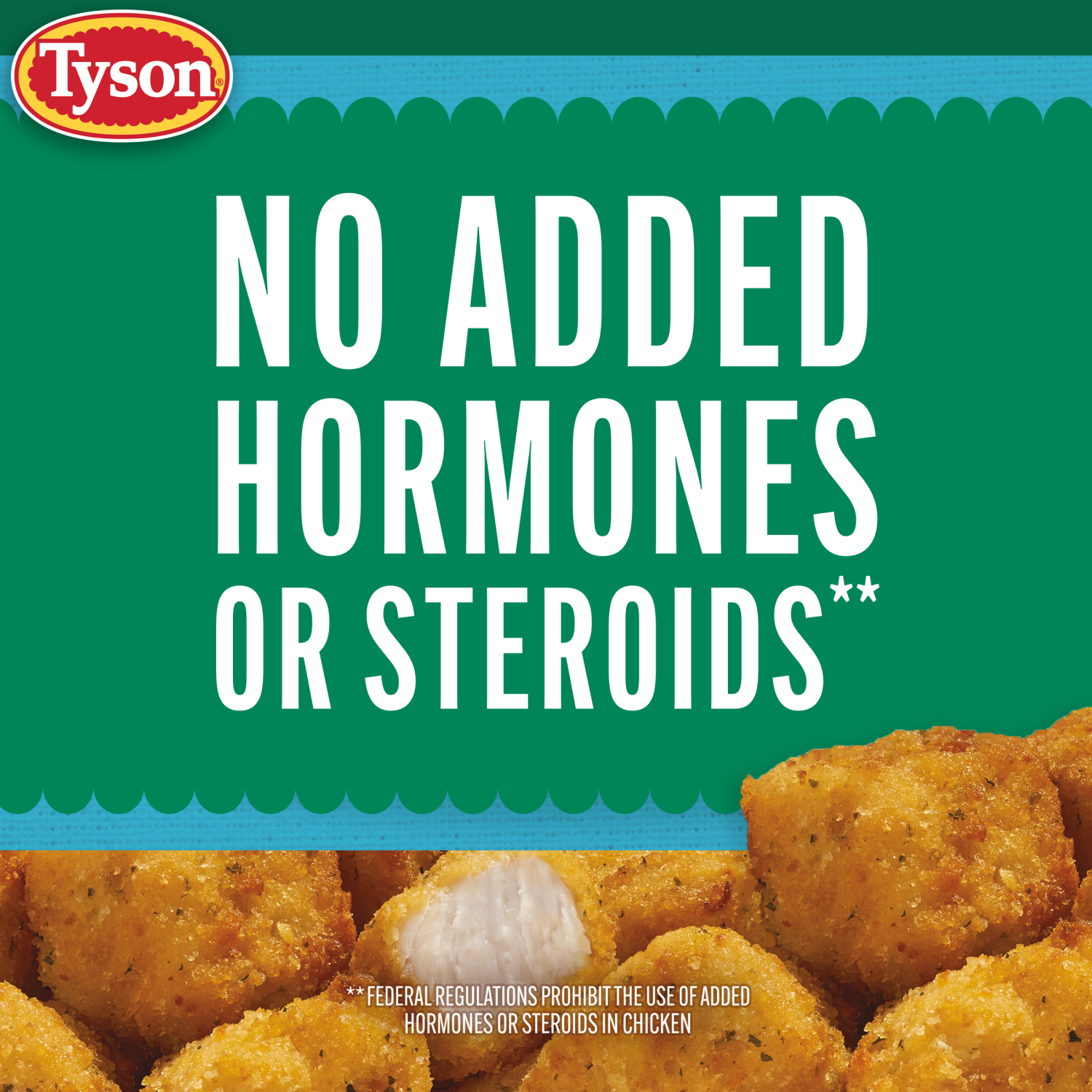slide 7 of 7, Tyson Lightly Breaded Garlic Parmesan Boneless Chicken Bites, Fully Cooked, 20 oz