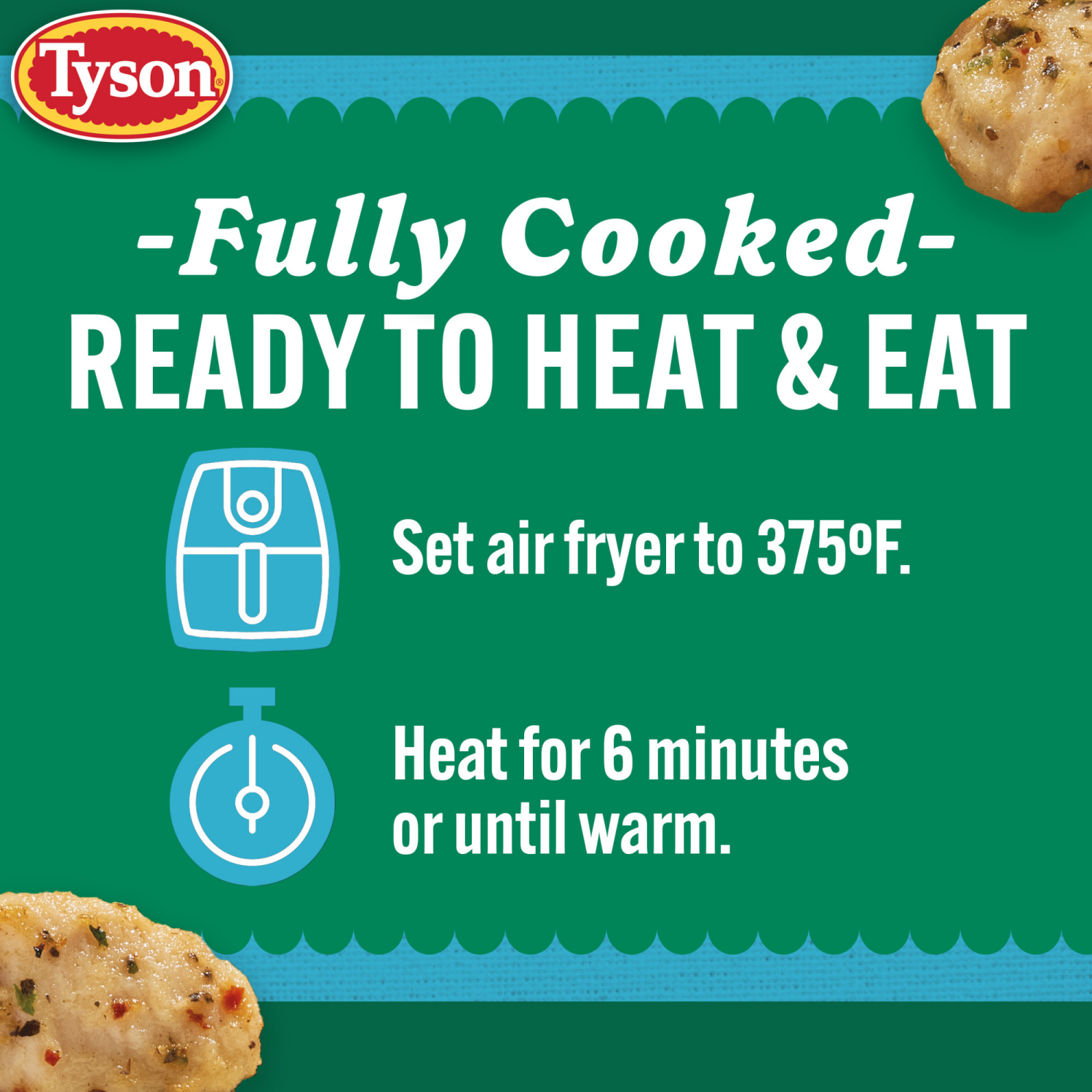 slide 4 of 8, Tyson Mediterranean Style Boneless Chicken Bites, Fully Cooked, 20 oz