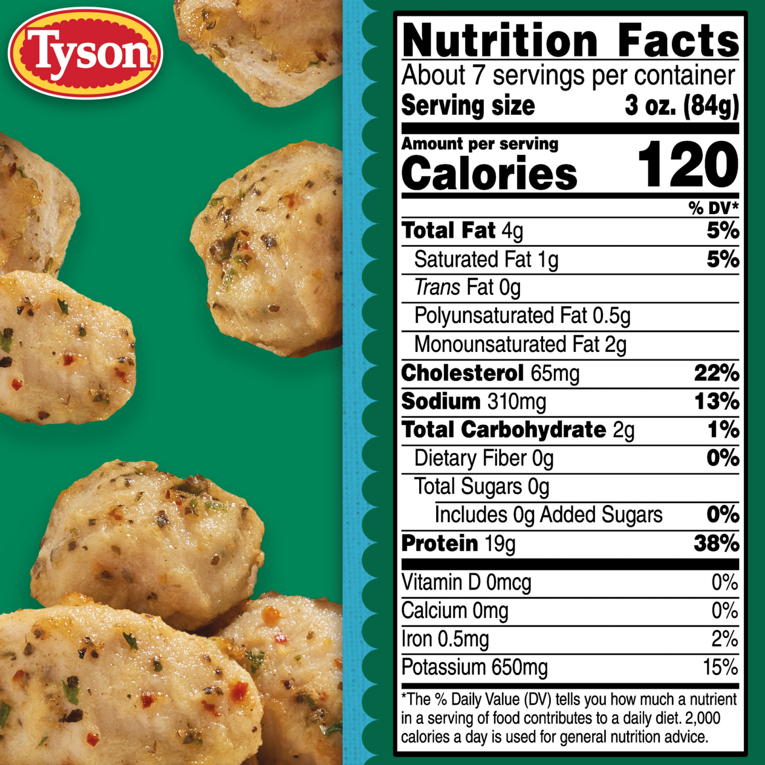 slide 5 of 8, Tyson Mediterranean Style Boneless Chicken Bites, Fully Cooked, 20 oz