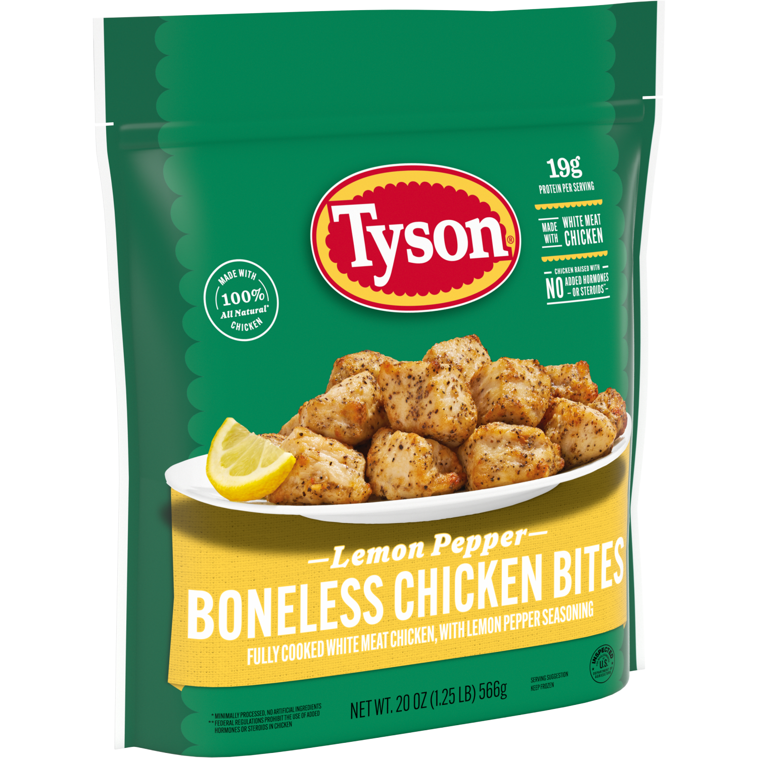 slide 5 of 7, Tyson Lemon Pepper Boneless Chicken Bites, Fully Cooked, 20 oz