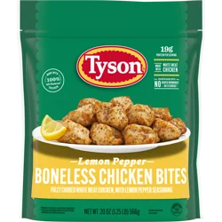 Tyson Lemon Pepper Boneless Chicken Bites, Fully Cooked