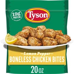 Tyson Frozen Lemon Pepper Boneless Chicken Bites, 20 Oz