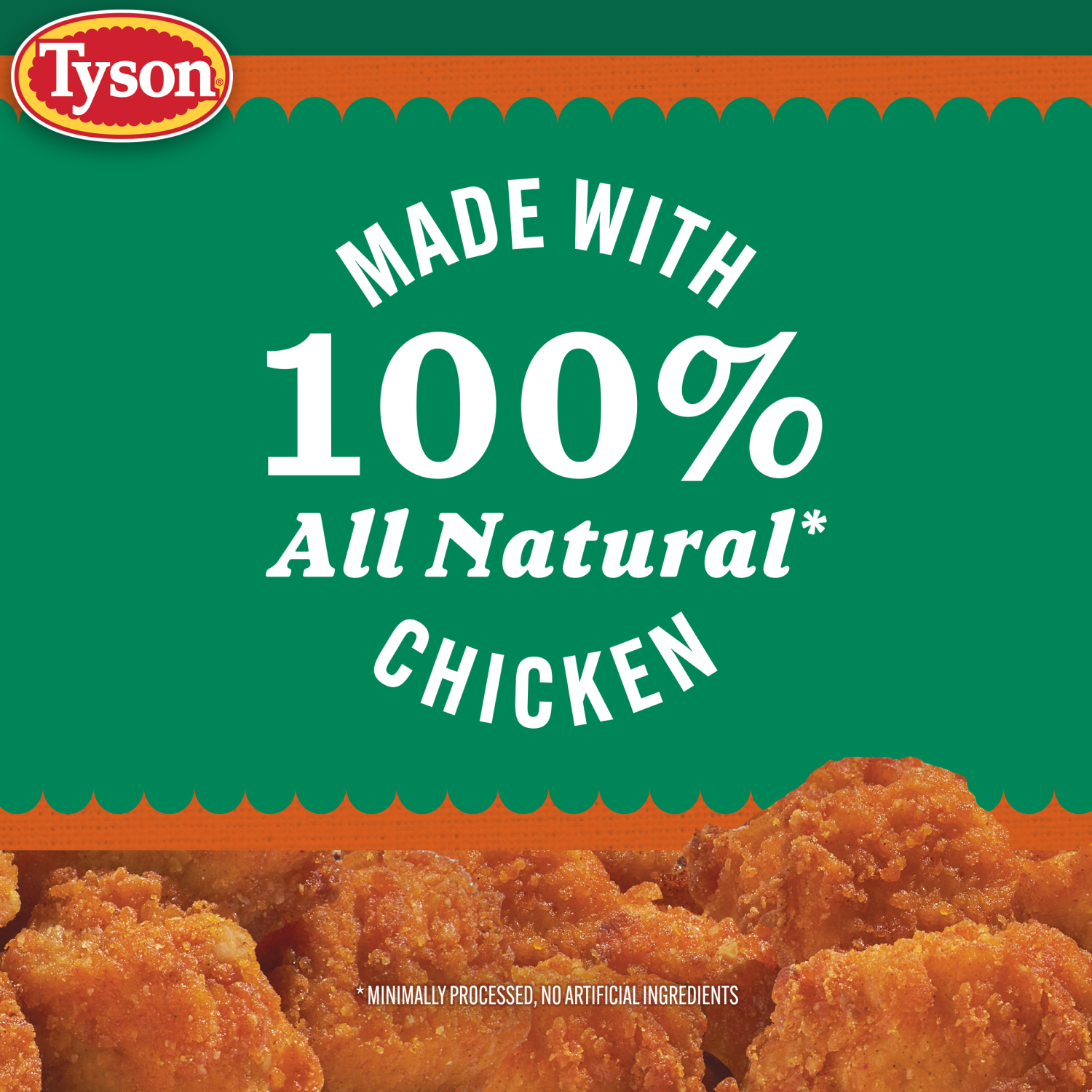 slide 2 of 7, Tyson Lightly Breaded Hot Honey Boneless Chicken Bites, Fully Cooked, 20 oz
