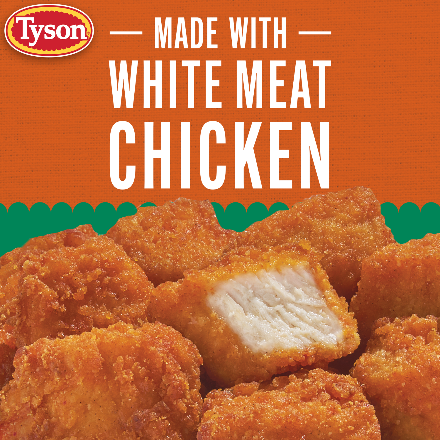 slide 5 of 7, Tyson Lightly Breaded Hot Honey Boneless Chicken Bites, Fully Cooked, 20 oz