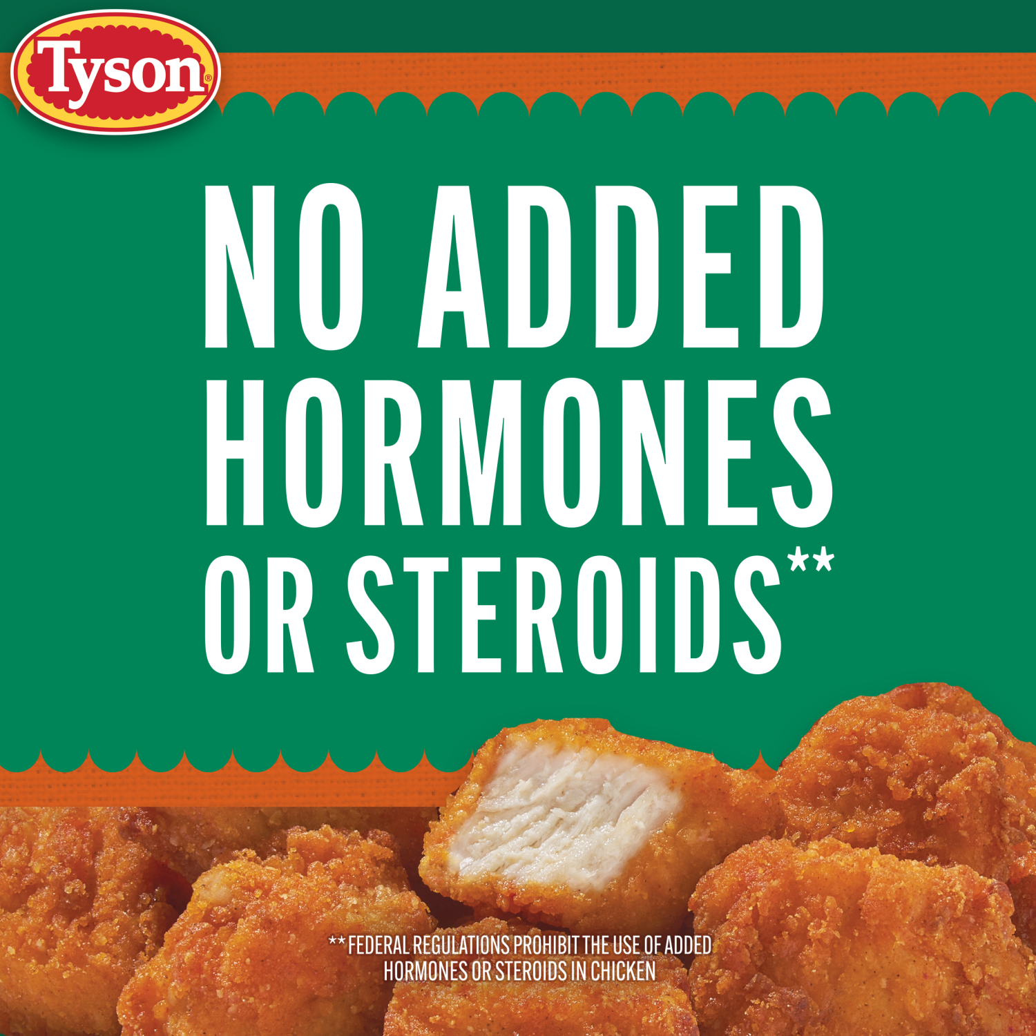 slide 7 of 7, Tyson Lightly Breaded Hot Honey Boneless Chicken Bites, Fully Cooked, 20 oz