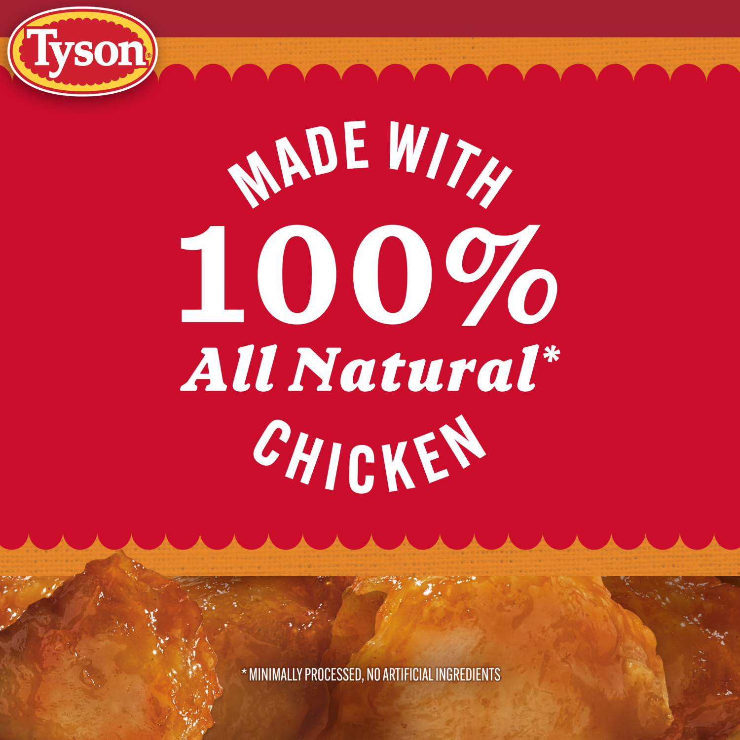 slide 2 of 8, Tyson Hot Orange Boneless Chicken Bites, Fully Cooked, 20 oz