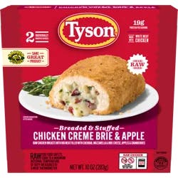 Tyson Frozen Stuffed Chicken Breasts Creme Brie Apple, 2 Count