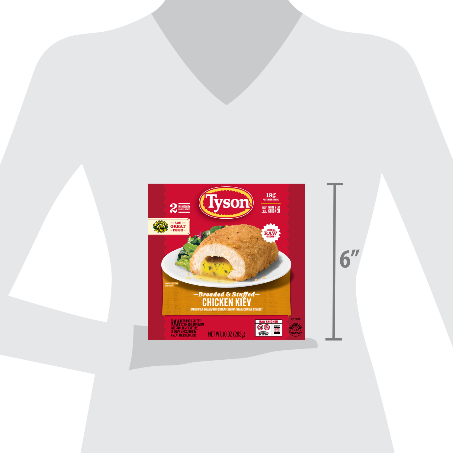 slide 3 of 8, Tyson Frozen Stuffed Chicken Breasts Kiev, 2 Count, 2 ct