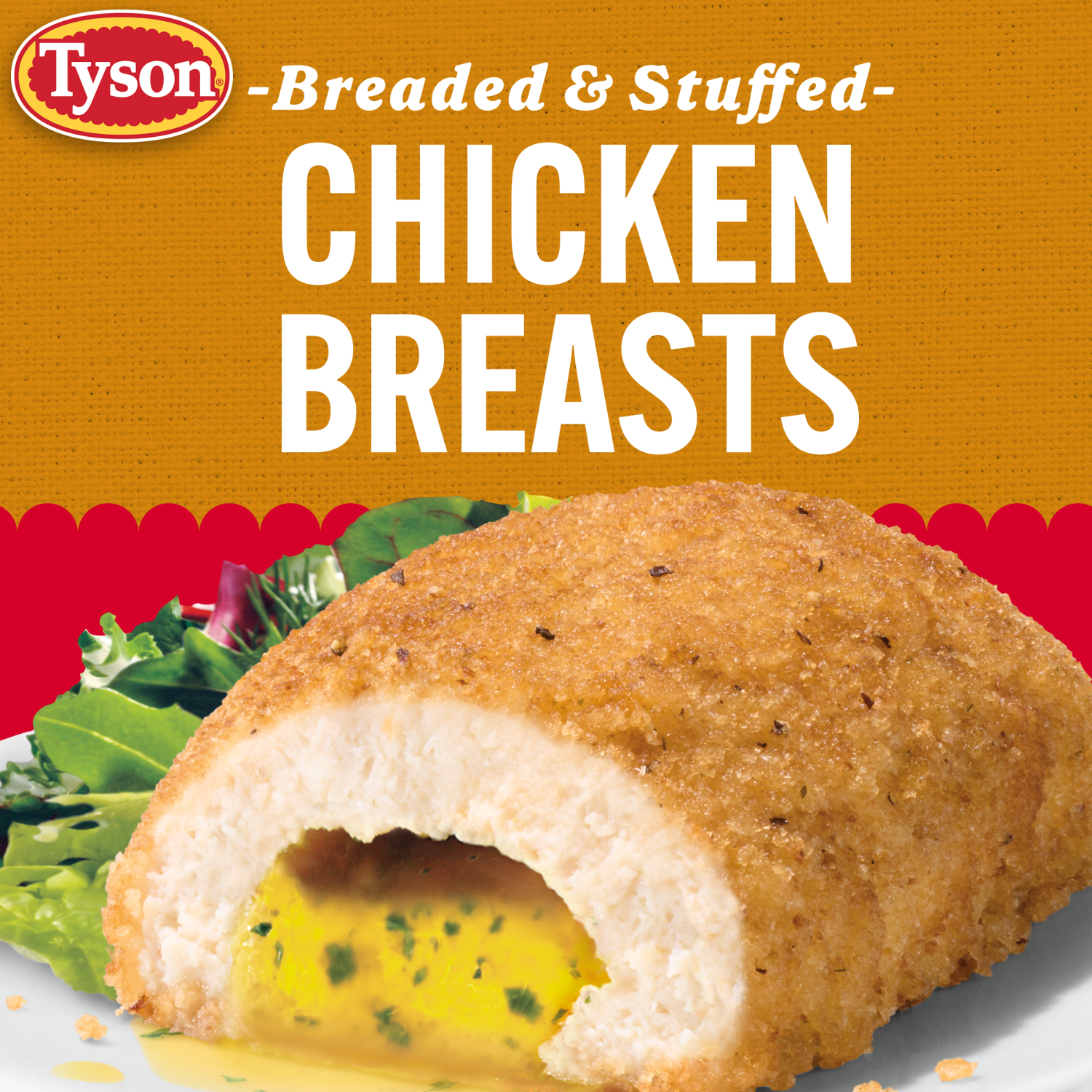 slide 7 of 8, Tyson Frozen Stuffed Chicken Breasts Kiev, 2 Count, 2 ct