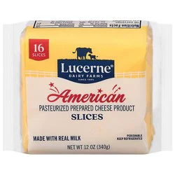 Lucerne Cheese Slices American - 16 - 0.75 Oz