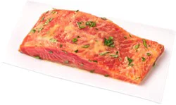 Seafood Counter Salmon Portion Seasoned Minimum 6 Oz Fresh Service Case- Each