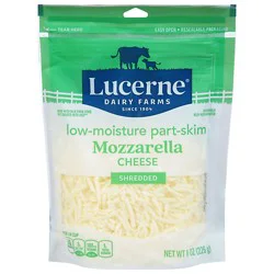 Lucerne Cheese Shredded Low-Moisture Part-Skim Mozzarella - 8 Oz