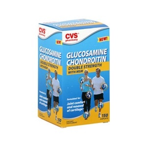 slide 1 of 1, CVS Pharmacy Glucosamine Chondroitin Caplets Double Strength With Msm, 150 ct