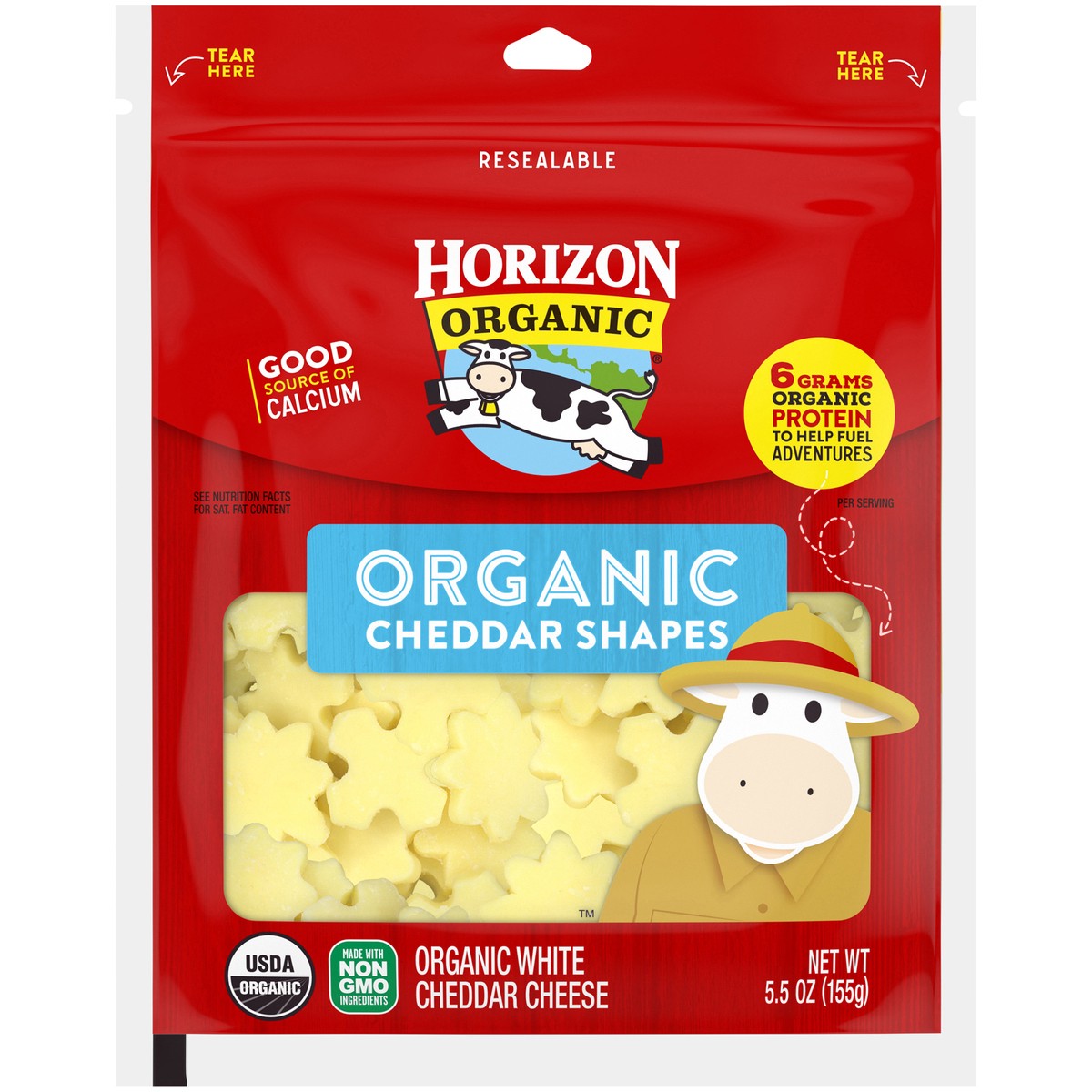 slide 3 of 13, Horizon Organic Shapes Mild Cheddar Cheese, 5.5 Oz., 5.5 oz