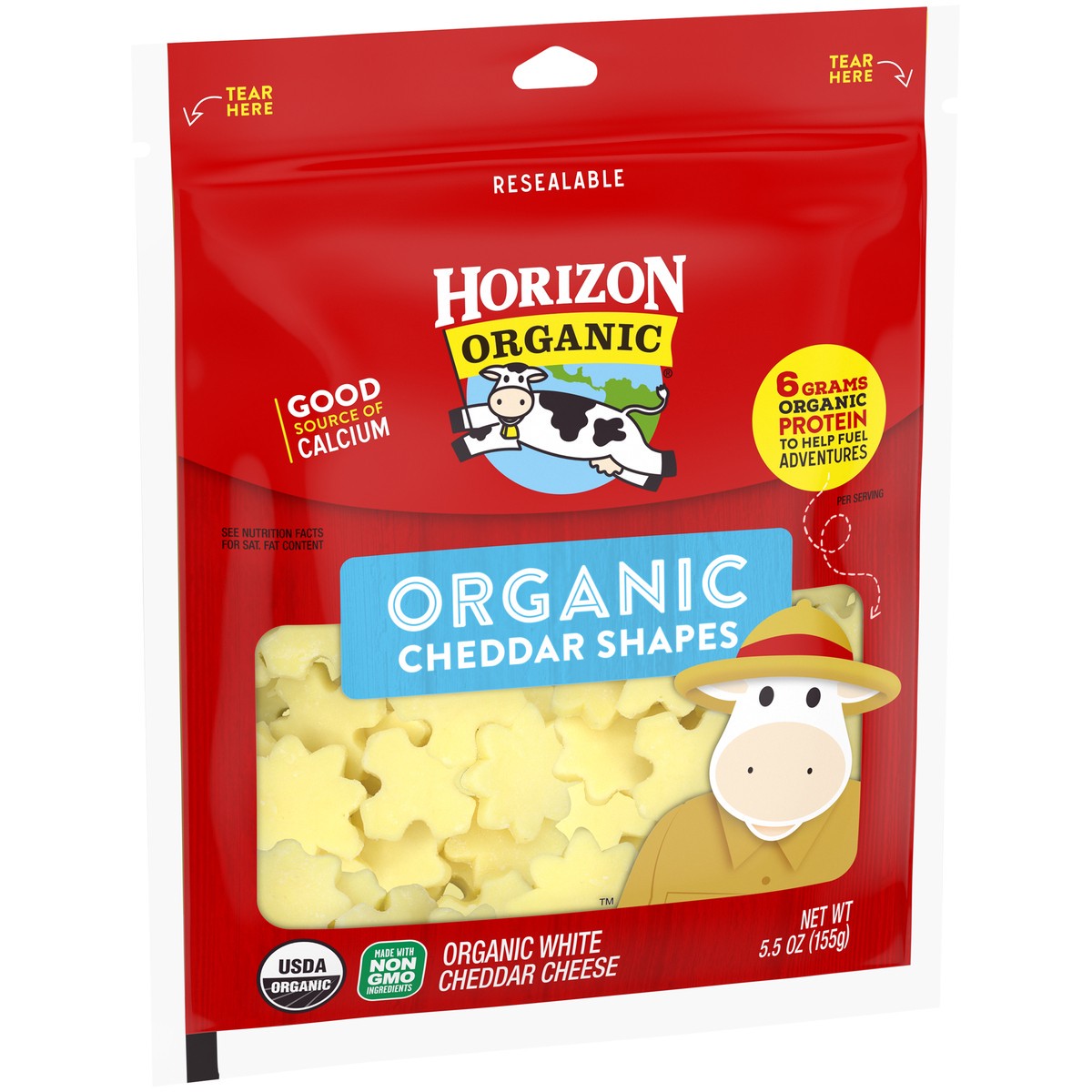 slide 6 of 13, Horizon Organic Shapes Mild Cheddar Cheese, 5.5 Oz., 5.5 oz