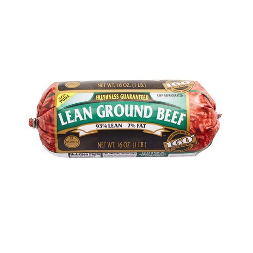 slide 1 of 1, lean ground beef, 93% lean, 16 oz