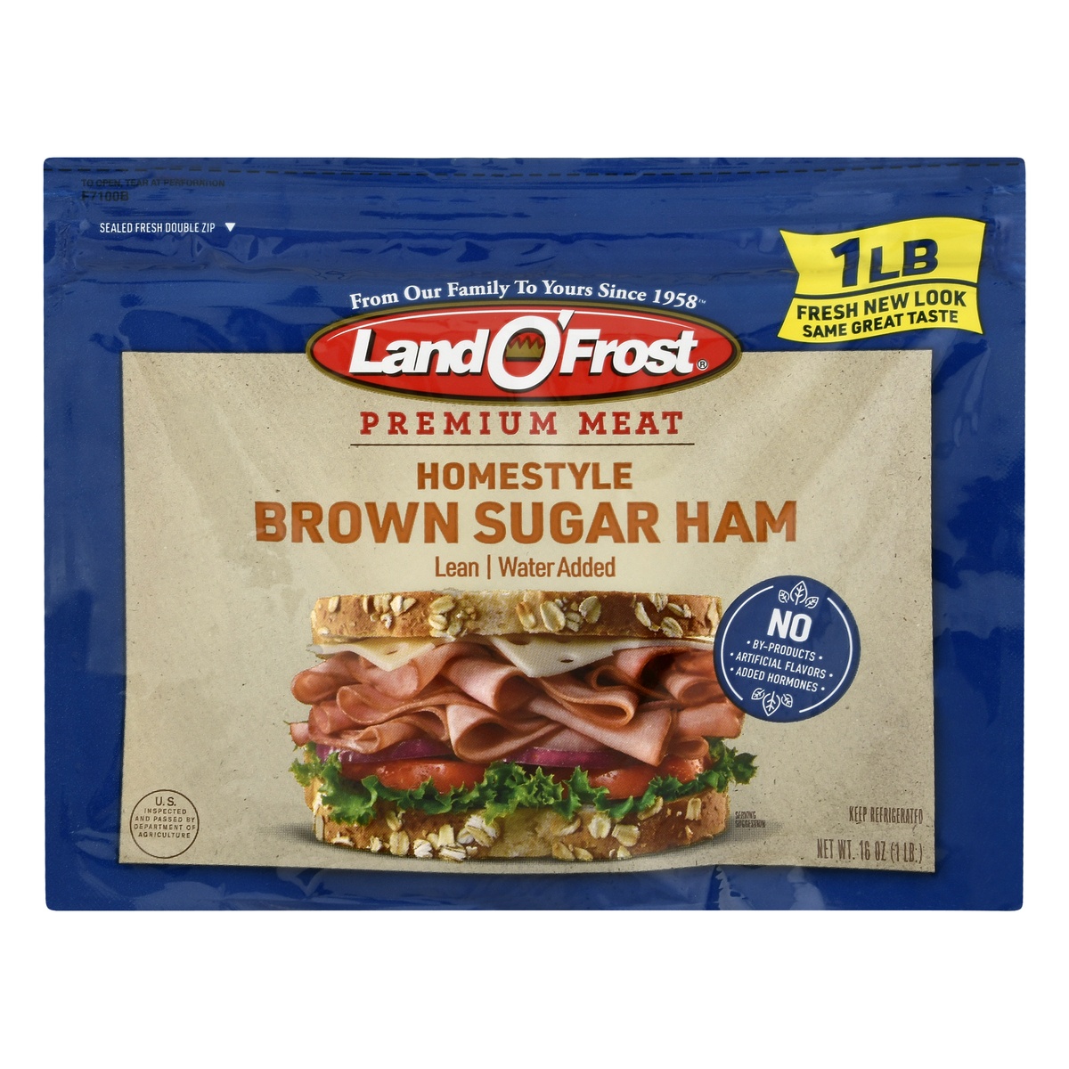 slide 1 of 1, Land O' Frost Premium Home-Style Brown Sugar Ham, 16 oz