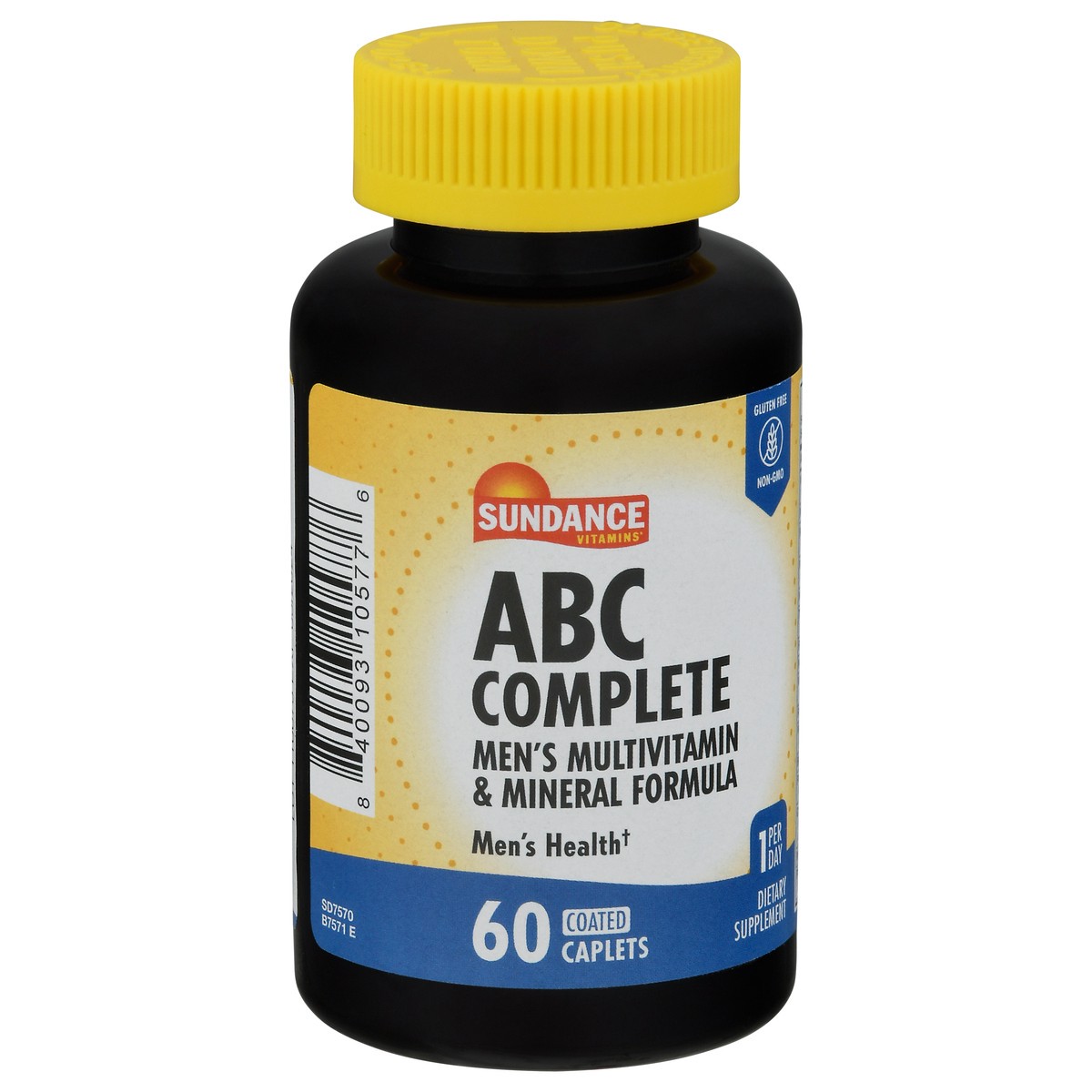 slide 5 of 9, Sundance Vitamins Men's Multivitamin & Mineral Formula ABC Complete Vitamins Caplets 60 ea, 60 ct
