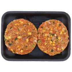H-E-B Fish Market Atlantic Salmon Burger Patties - Fiesta Jalapeno