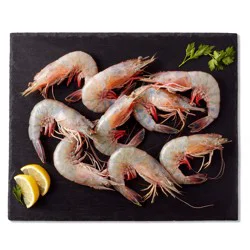 H-E-B Wild Caught Fresh Head-On Colossal White Gulf Shrimp