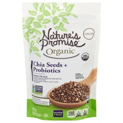Nature's Promise Organic Chia Seeds + Probiotics Whole Black