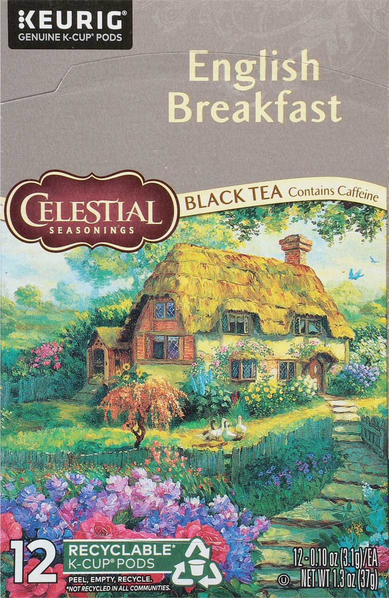 slide 5 of 10, Celestial Seasonings English Breakfast Black Tea K Cups, 12 ct