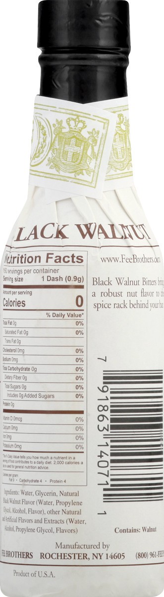 slide 3 of 7, Fee Brothers Black Walnut Bitters, 5 fl oz
