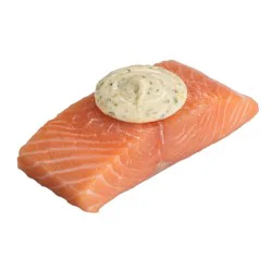 H-E-B Fish Market Garlic Butter Atlantic Salmon Portions