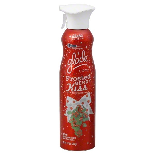 slide 1 of 1, Glade Winter Collection Spray, Frosted Berry Kiss, 9.7 oz