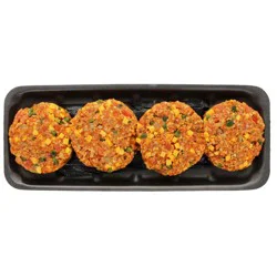 H-E-B Fish Market Salmon Burger Patties - Fiesta Jalapeno