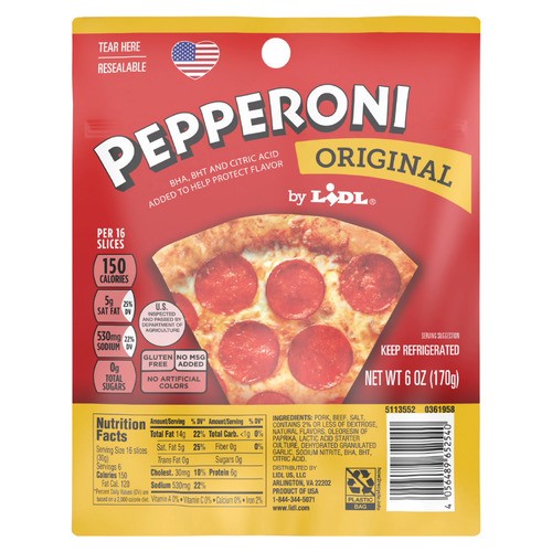 slide 1 of 1, original pepperoni slices, 6 oz