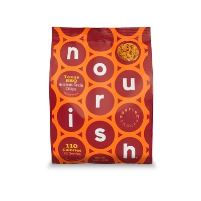 slide 1 of 1, Nourish Snacks Texas Bbbq Ancient Grain Crisps, 4 oz