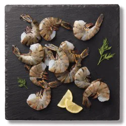 H-E-B Fish Market Easy Peel Colossal Black Tiger Raw Shrimp, 13 - 15 ct/lb