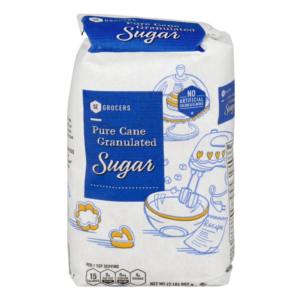 slide 1 of 1, SE Grocers Sugar Pure Cane Granulated, 2 lb