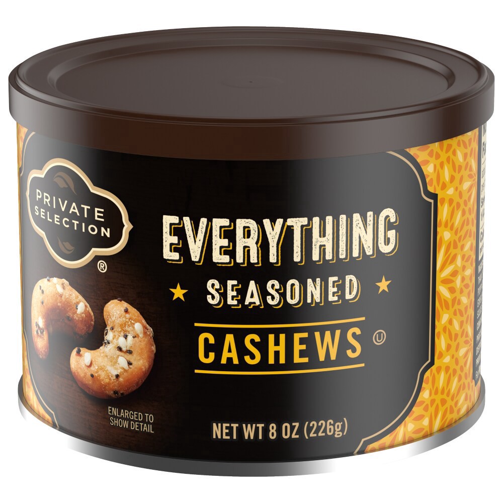 slide 2 of 6, Private Selection Everything Seasoned Cashews, 8 oz