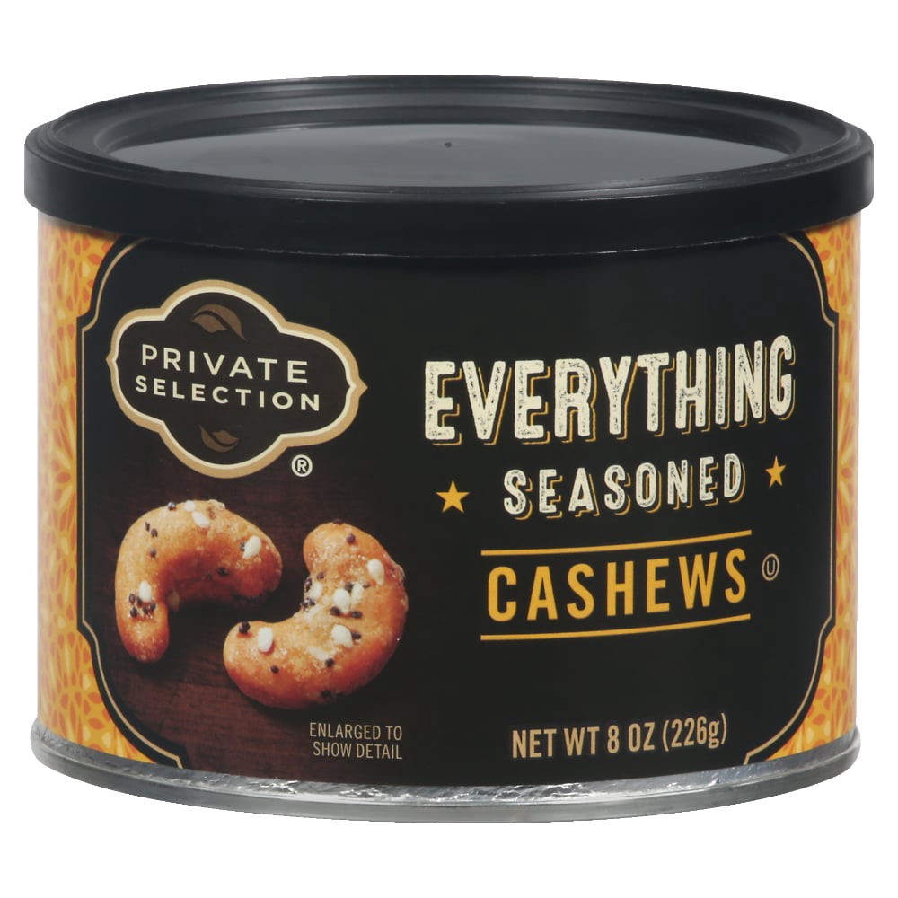 slide 1 of 4, Private Selection Everything Seasoned Cashews, 8 oz