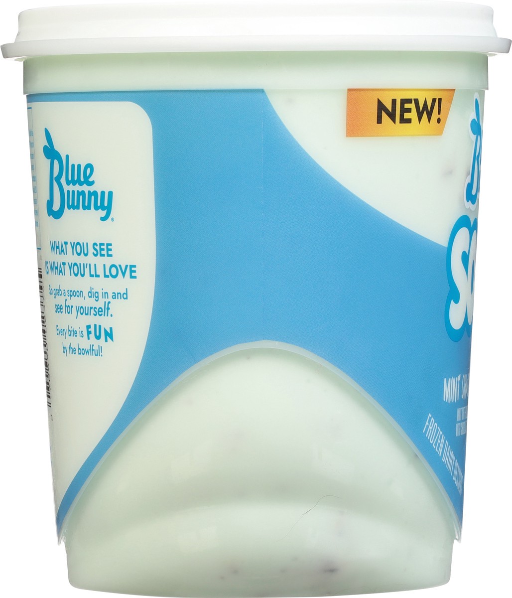 slide 7 of 9, Blue Bunny Soft Mint Chocolate Chip Frozen Dairy Dessert, 46 fl oz, 46 fl oz