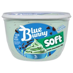 Blue Bunny Soft Mint Chocolate Chip Frozen Dairy Dessert, 46 fl oz