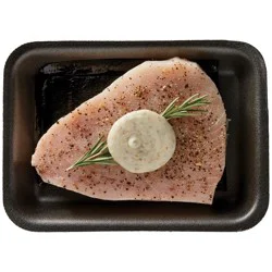 H-E-B Fish Market Lemon Pepper Seasoned Swordfish Steak - Garlic Butter